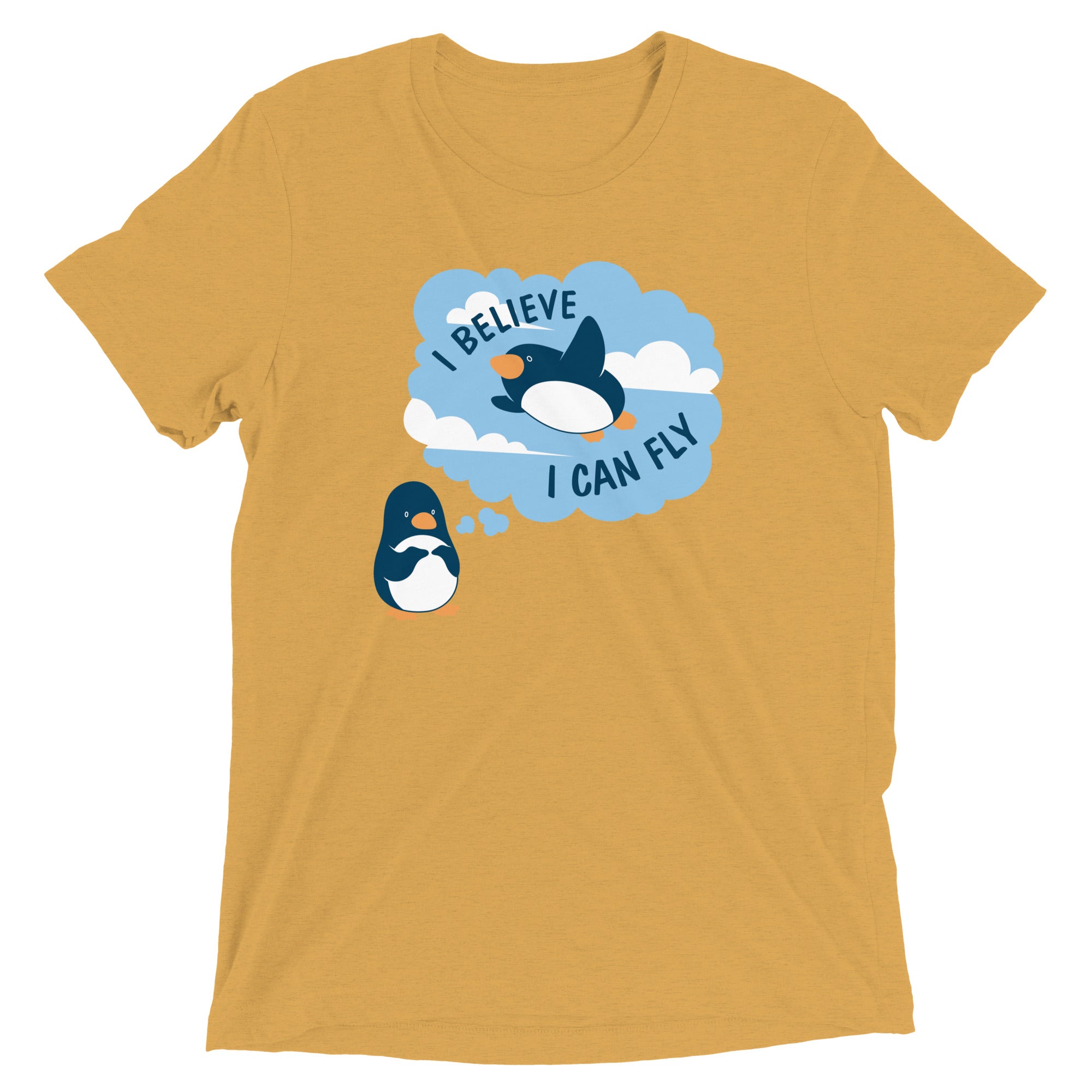 I Believe I Can Fly Men's Tri-Blend Tee Hoodie, Sweatshirt | CoreVibeTees.com (Image 5)