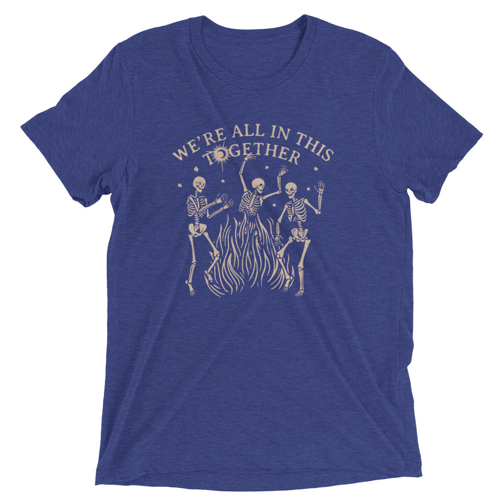 We're All In This Together Men's Tri-Blend Tee Hoodie, Sweatshirt | CoreVibeTees.com (Image 5)