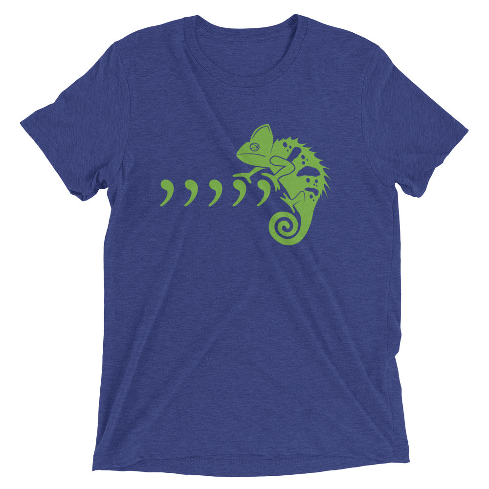 Comma Chameleon Men's Tri-Blend Tee Hoodie, Sweatshirt | CoreVibeTees.com (Image 1)