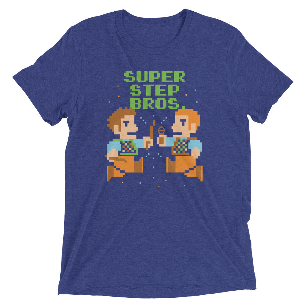Super Step Bros Men's Tri-Blend Tee Hoodie, Sweatshirt | CoreVibeTees.com (Image 5)