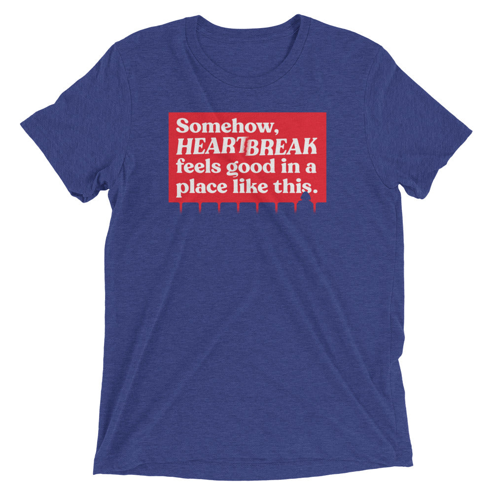 Somehow, Heartbreak Feels Good Men's Tri-Blend Tee Hoodie, Sweatshirt | CoreVibeTees.com (Image 3)