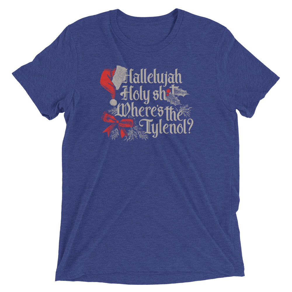 Where's The Tylenol? Men's Tri-Blend Tee Hoodie, Sweatshirt | CoreVibeTees.com (Image 3)
