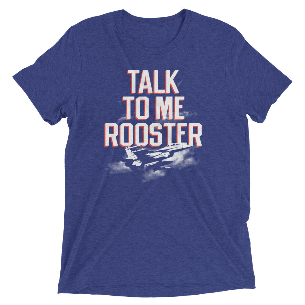 Talk To Me Rooster Men's Tri-Blend Tee Hoodie, Sweatshirt | CoreVibeTees.com (Image 4)