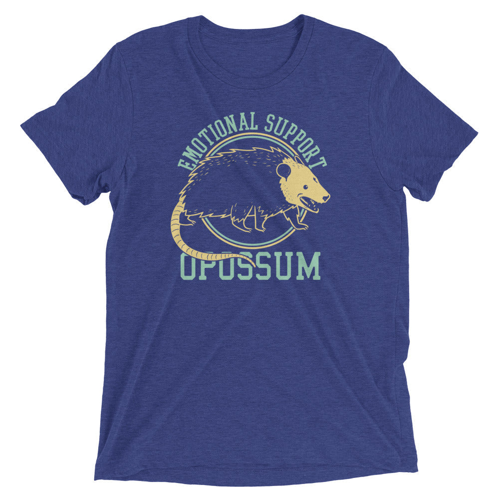 Emotional Support Opossum Men's Tri-Blend Tee Hoodie, Sweatshirt | CoreVibeTees.com (Image 2)