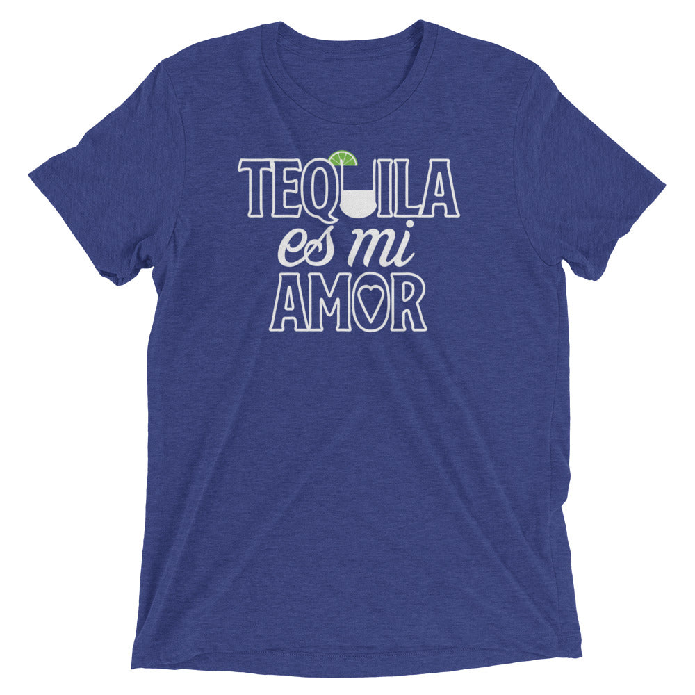 Tequila Es Mi Amor Men's Tri-Blend Tee Hoodie, Sweatshirt | CoreVibeTees.com (Image 5)
