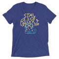 Stay Pawsitive Men's Tri-Blend Tee Hoodie, Sweatshirt | CoreVibeTees.com (Image 1)