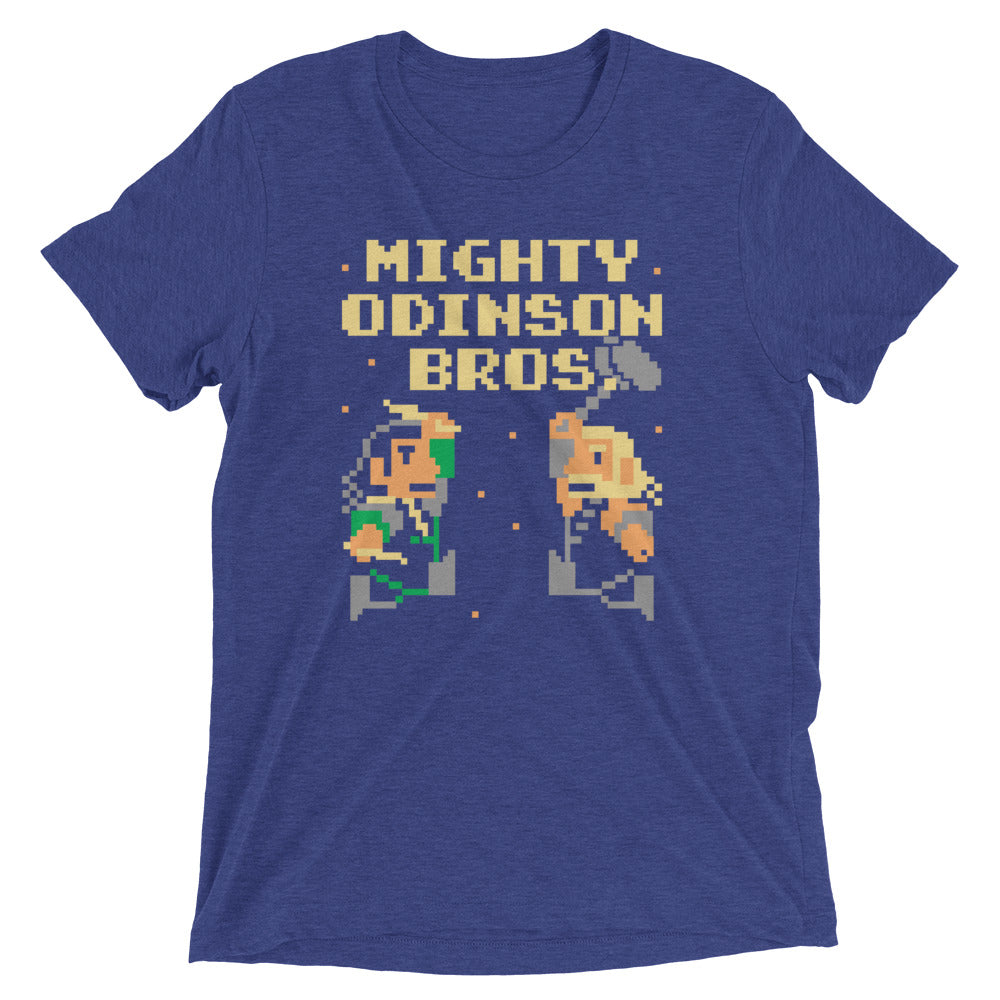 Mighty Odinson Bros Men's Tri-Blend Tee Hoodie, Sweatshirt | CoreVibeTees.com (Image 5)