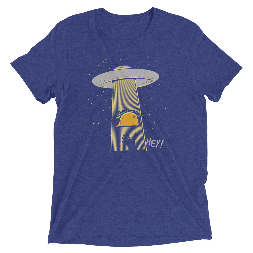 Taco Abduction Men's Tri-Blend Tee Hoodie, Sweatshirt | CoreVibeTees.com (Image 4)