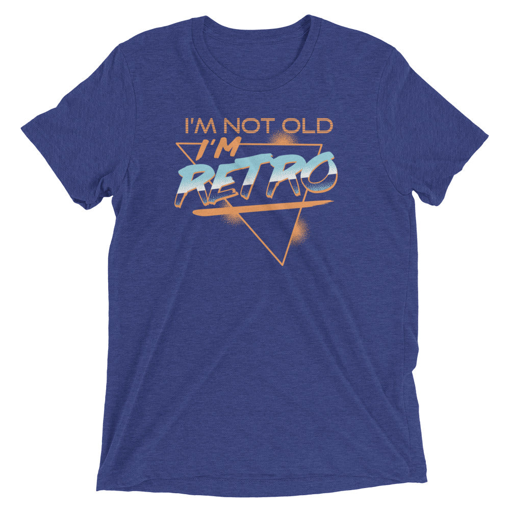 I'm Not Old I'm Retro Men's Tri-Blend Tee Hoodie, Sweatshirt | CoreVibeTees.com (Image 5)