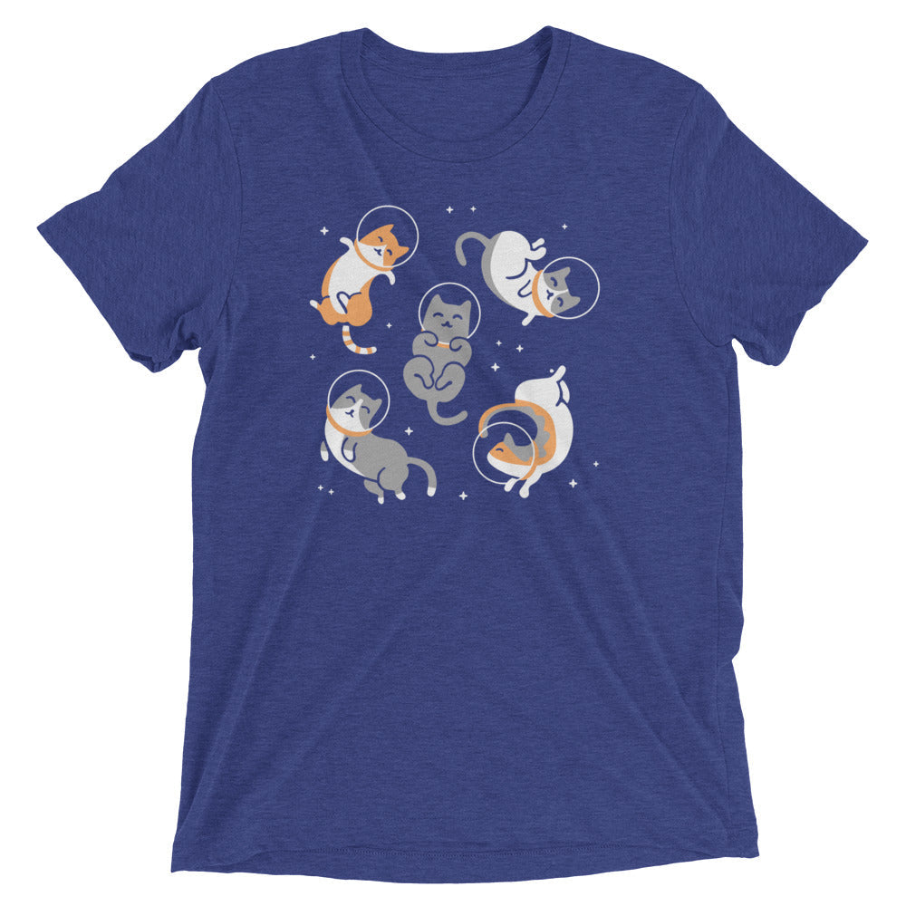 Cats In Space Men's Tri-Blend Tee Hoodie, Sweatshirt | CoreVibeTees.com (Image 5)