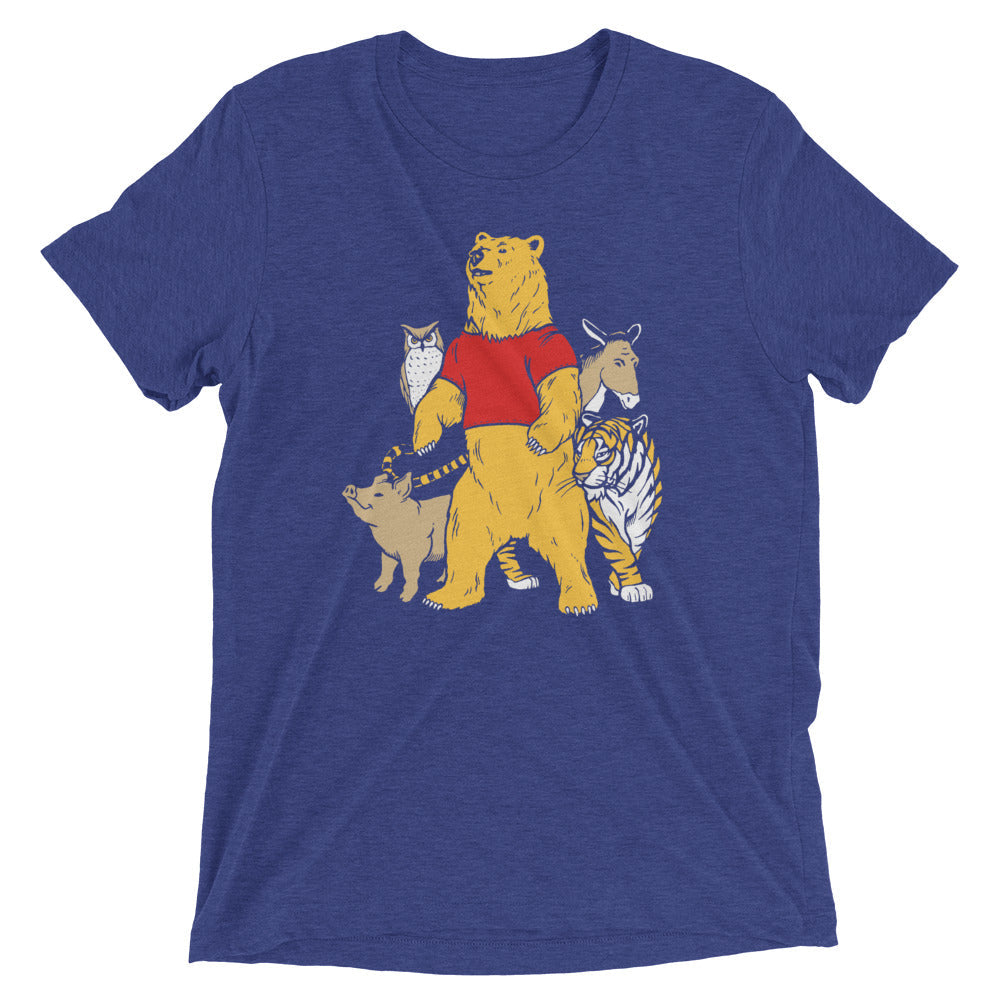 Bear And Friends Men's Tri-Blend Tee Hoodie, Sweatshirt | CoreVibeTees.com (Image 4)