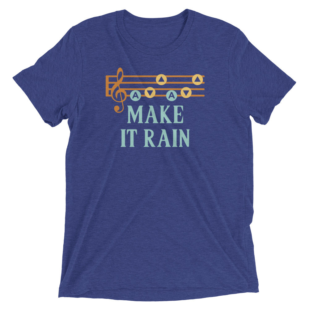 Make It Rain Men's Tri-Blend Tee Hoodie, Sweatshirt | CoreVibeTees.com (Image 1)