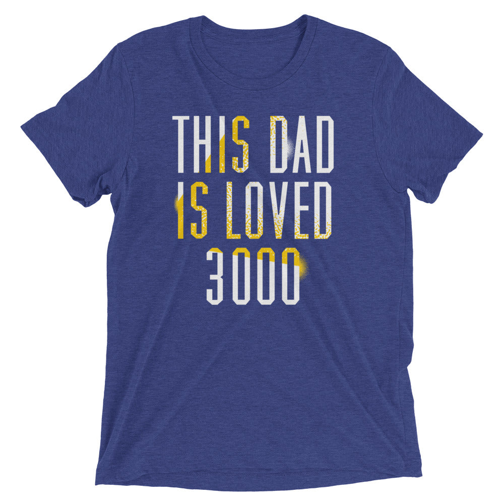 This Dad Is Loved 3000 Men's Tri-Blend Tee Hoodie, Sweatshirt | CoreVibeTees.com (Image 3)
