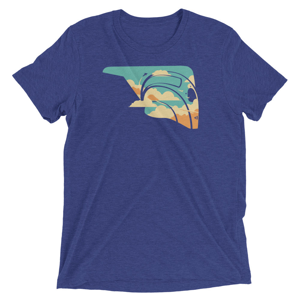 Sky Rocket Men's Tri-Blend Tee Hoodie, Sweatshirt | CoreVibeTees.com (Image 3)