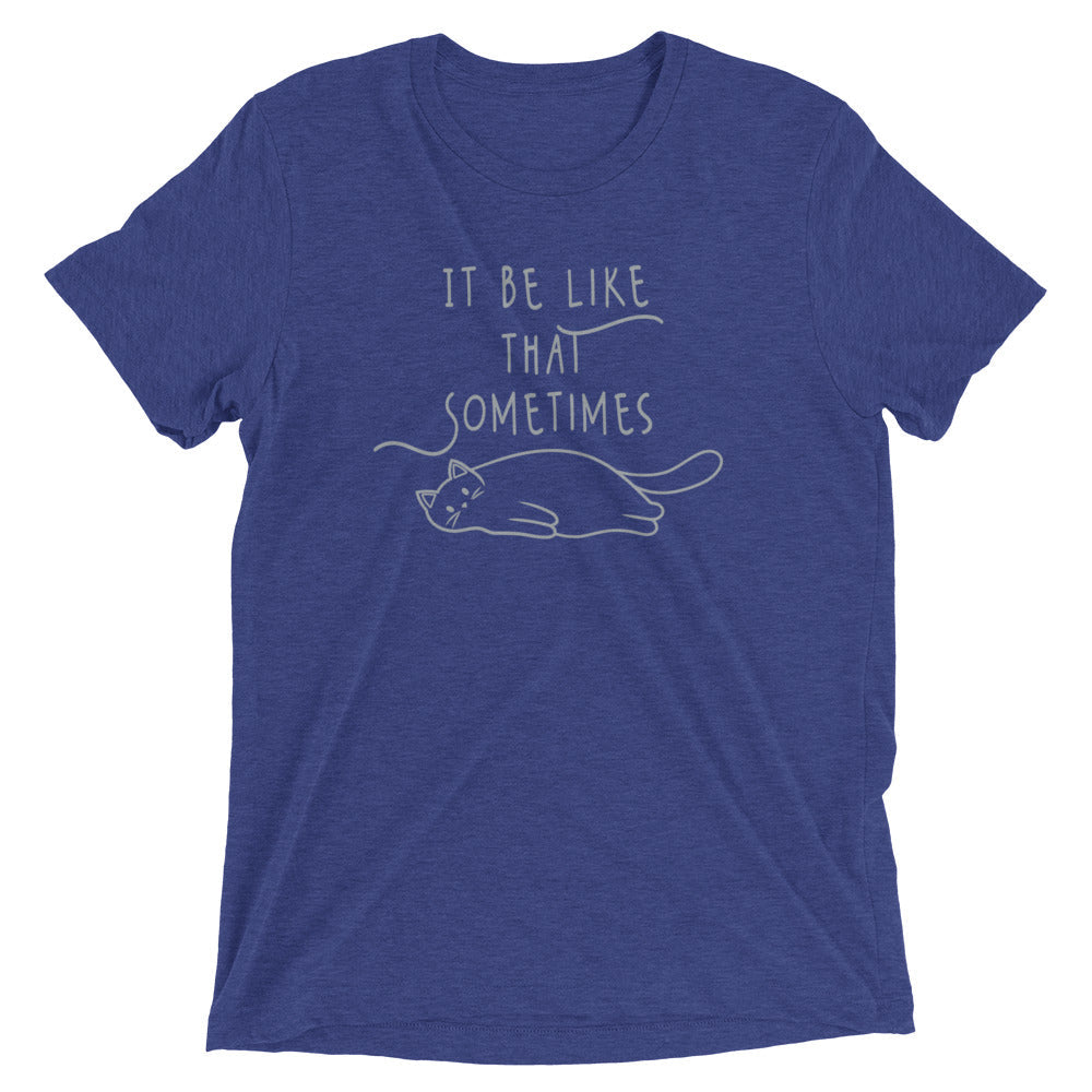 It Be Like That Sometimes Men's Tri-Blend Tee Hoodie, Sweatshirt | CoreVibeTees.com (Image 4)