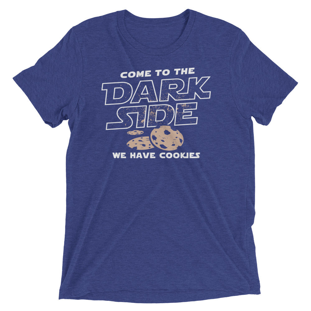 Come To The Dark Side, We Have Cookies Men's Tri-Blend Tee Hoodie, Sweatshirt | CoreVibeTees.com (Image 4)