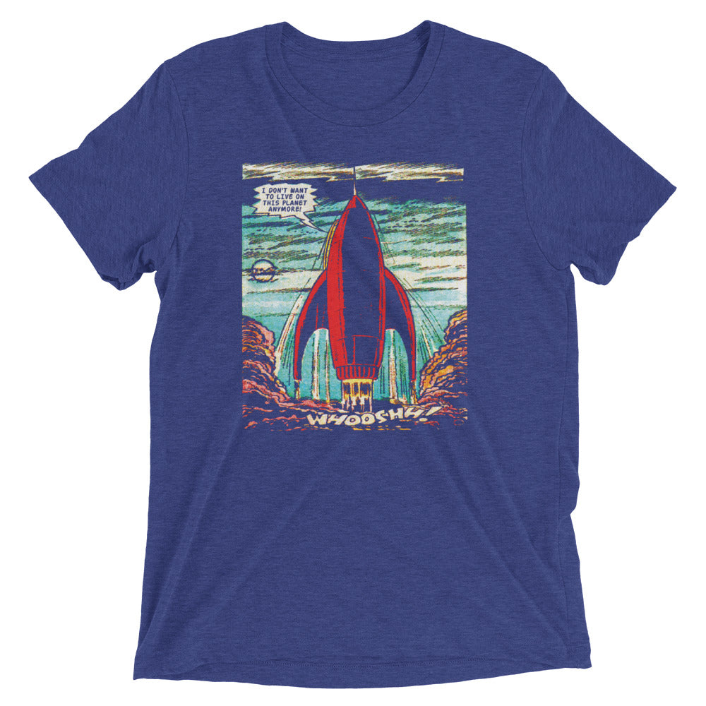 I Don't Want To Live On This Planet Anymore Men's Tri-Blend Tee Hoodie, Sweatshirt | CoreVibeTees.com (Image 4)