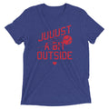 Just A Bit Outside Men's Tri-Blend Tee Hoodie, Sweatshirt | CoreVibeTees.com (Image 1)
