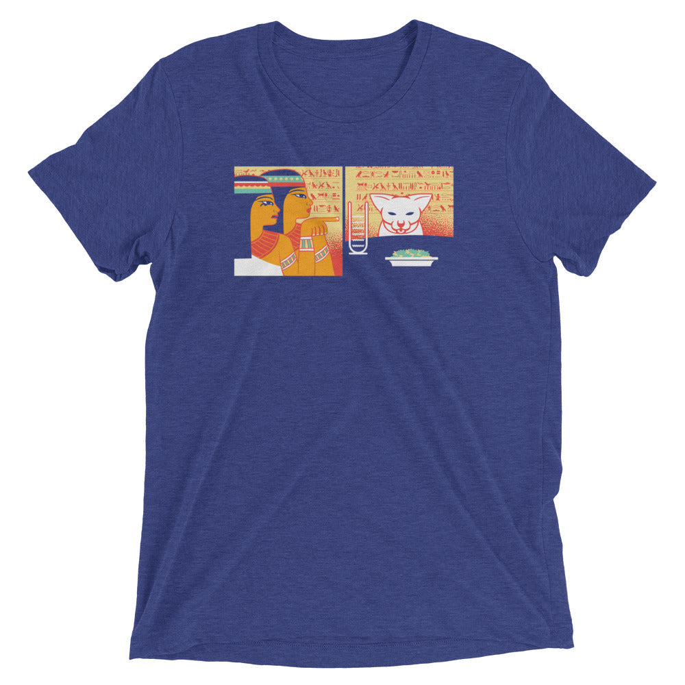 Egyptian Cat Men's Tri-Blend Tee Hoodie, Sweatshirt | CoreVibeTees.com (Image 4)