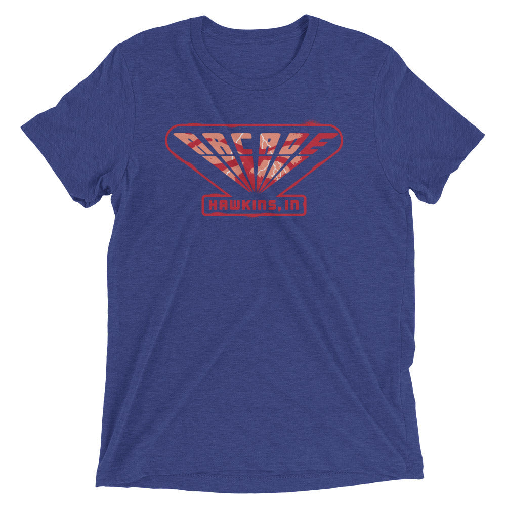 Arcade Men's Tri-Blend Tee Hoodie, Sweatshirt | CoreVibeTees.com (Image 3)