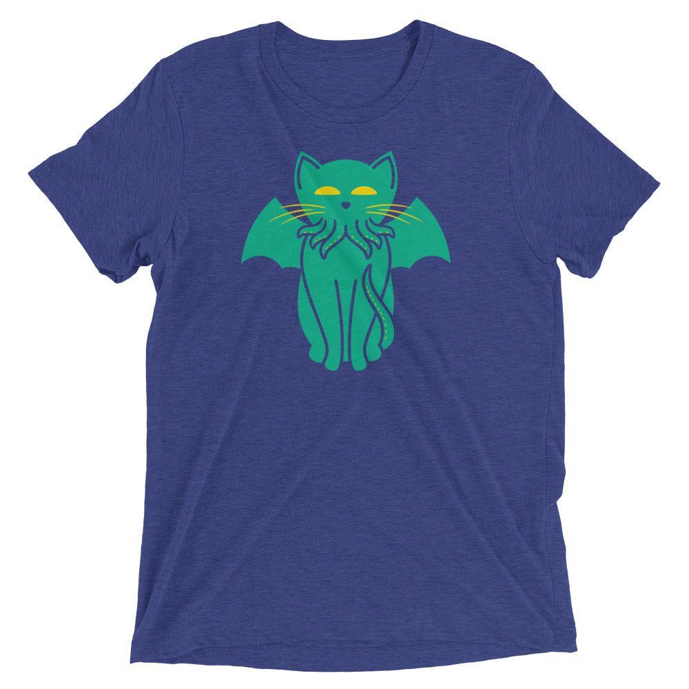 Cathulhu Men's Tri-Blend Tee Hoodie, Sweatshirt | CoreVibeTees.com (Image 3)