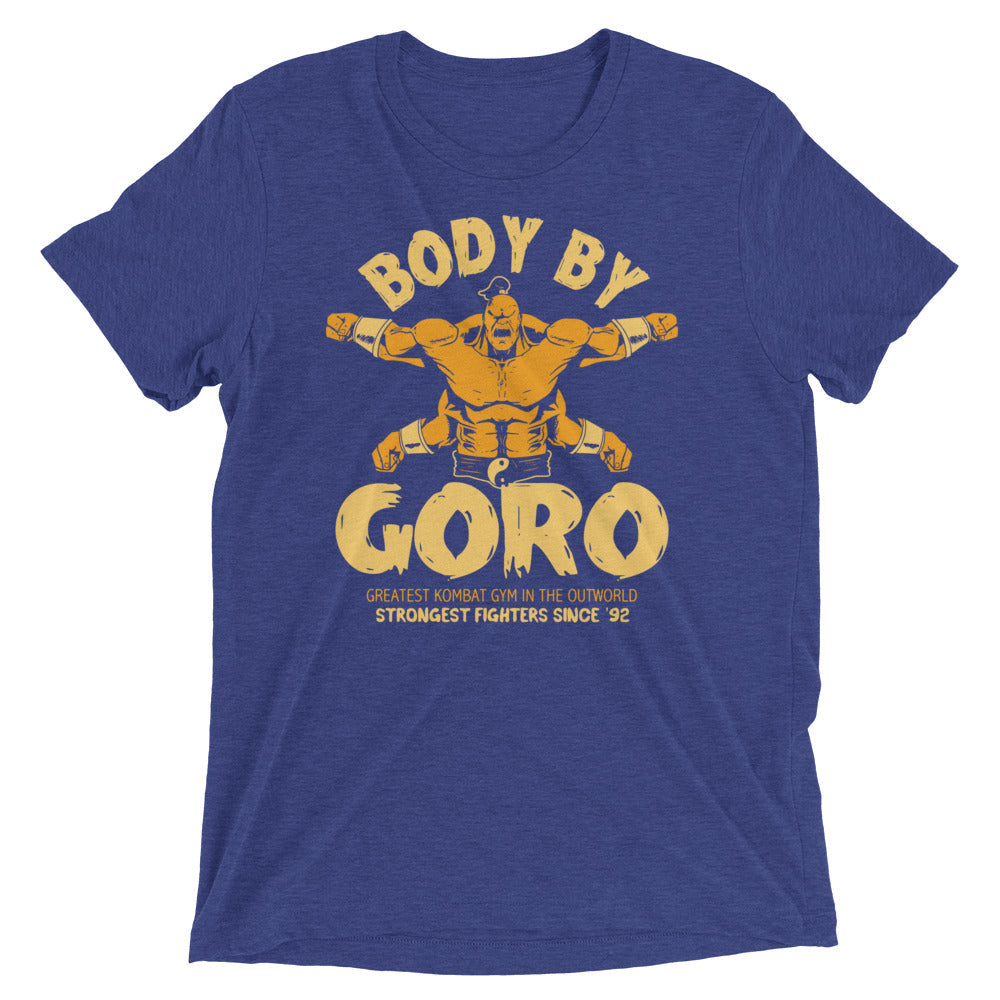 Body By Goro Men's Tri-Blend Tee Hoodie, Sweatshirt | CoreVibeTees.com (Image 4)