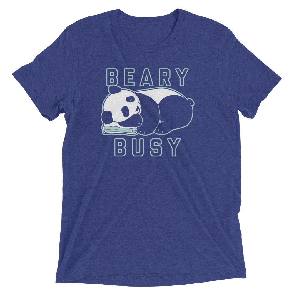 Beary Busy Men's Tri-Blend Tee Hoodie, Sweatshirt | CoreVibeTees.com (Image 3)