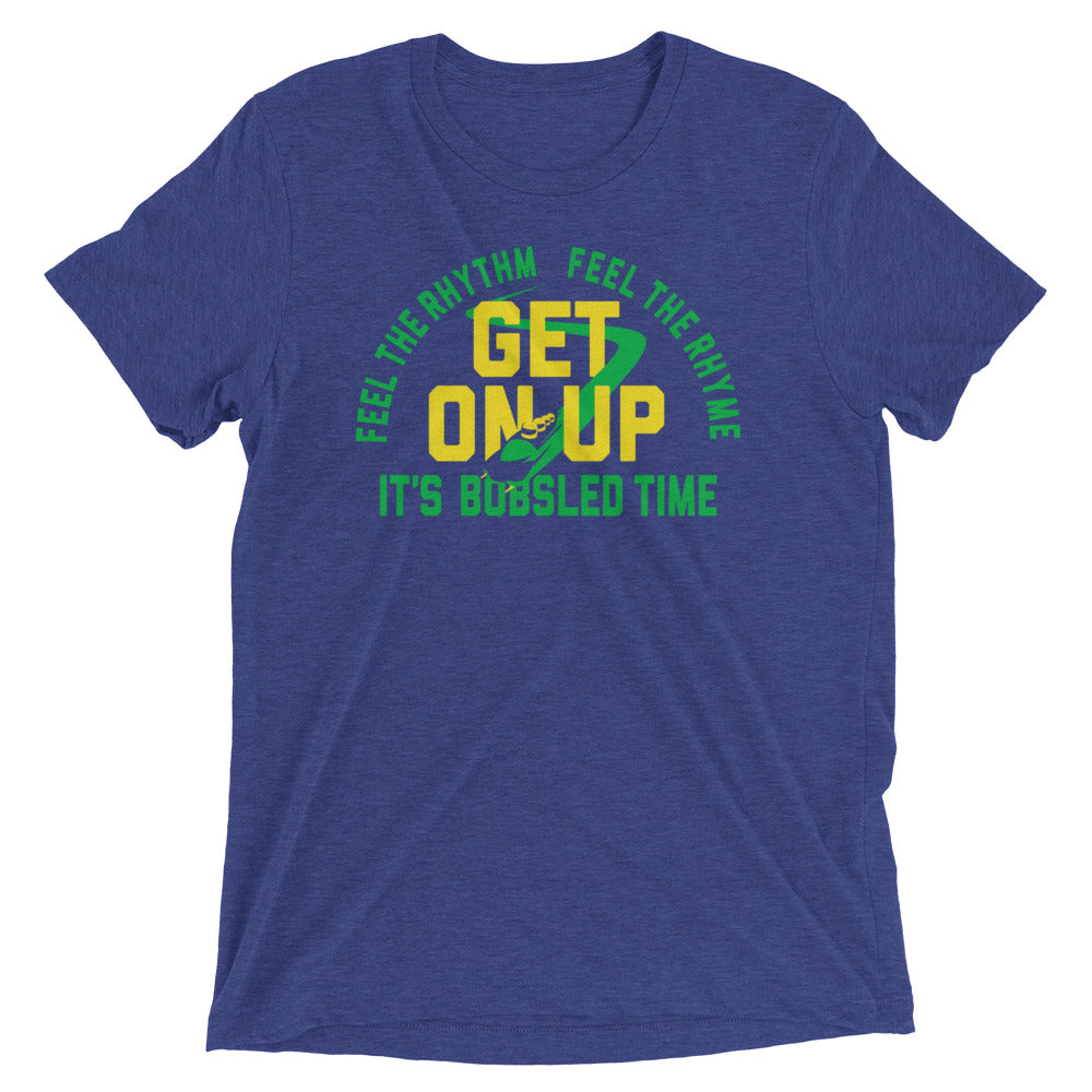 It's Bobsled Time Men's Tri-Blend Tee Hoodie, Sweatshirt | CoreVibeTees.com (Image 3)
