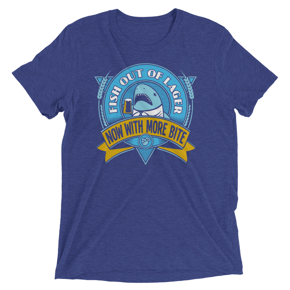 Fish Out Of Lager Men's Tri-Blend Tee Hoodie, Sweatshirt | CoreVibeTees.com (Image 3)