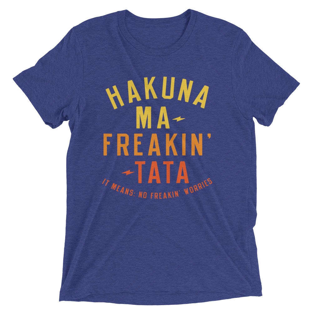 Hakuna Ma-Freakin-Tata Men's Tri-Blend Tee Hoodie, Sweatshirt | CoreVibeTees.com (Image 5)