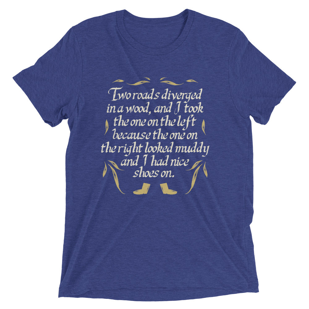 Two Roads Diverged Men's Tri-Blend Tee Hoodie, Sweatshirt | CoreVibeTees.com (Image 5)