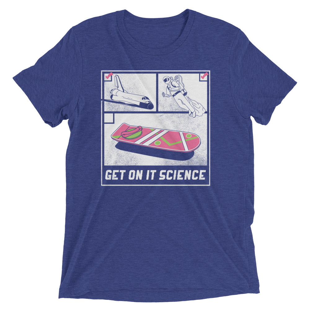 Get On It Science Men's Tri-Blend Tee Hoodie, Sweatshirt | CoreVibeTees.com (Image 4)
