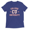 College University Men's Tri-Blend Tee Hoodie, Sweatshirt | CoreVibeTees.com (Image 1)
