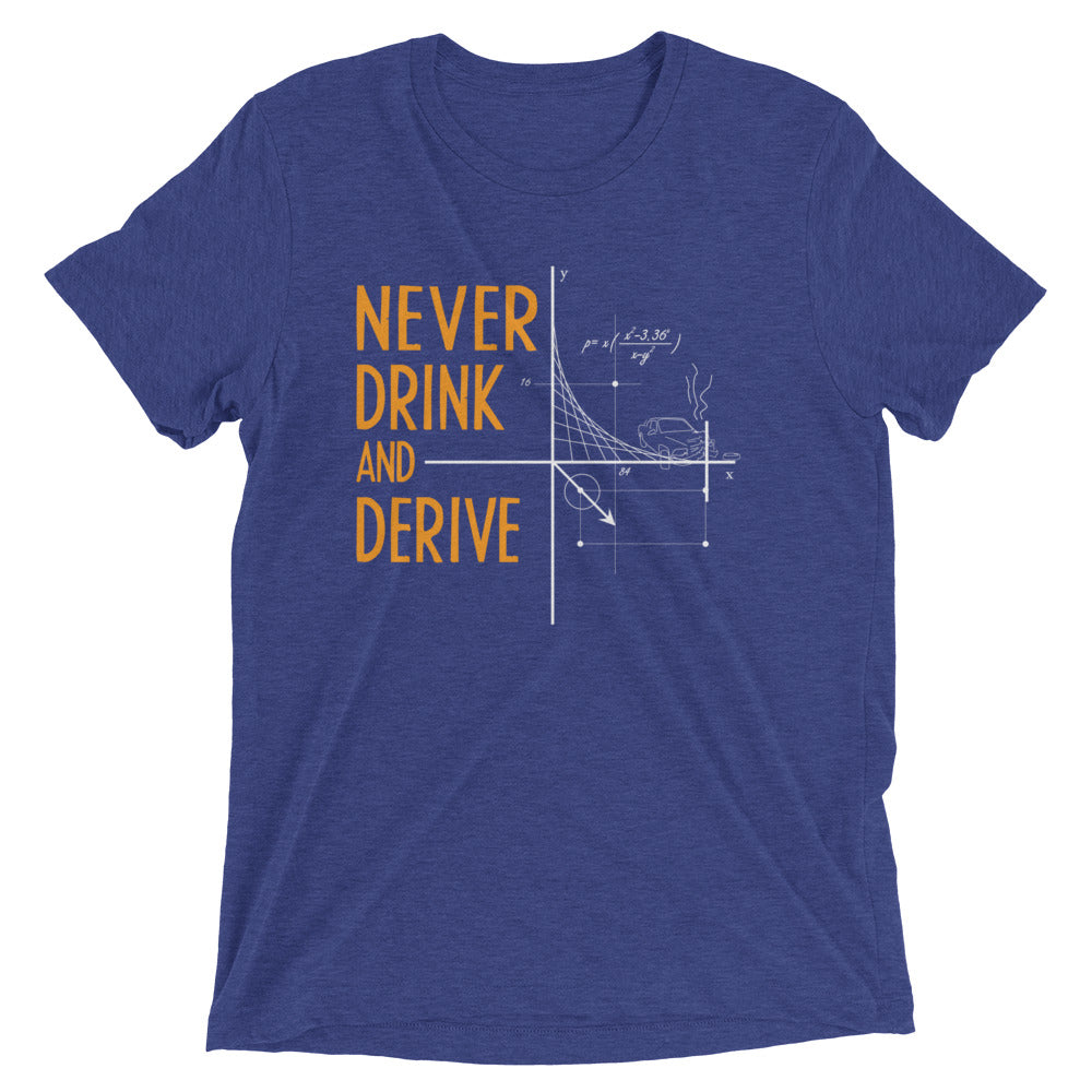 Never Drink and Derive Men's Tri-Blend Tee Hoodie, Sweatshirt | CoreVibeTees.com (Image 5)