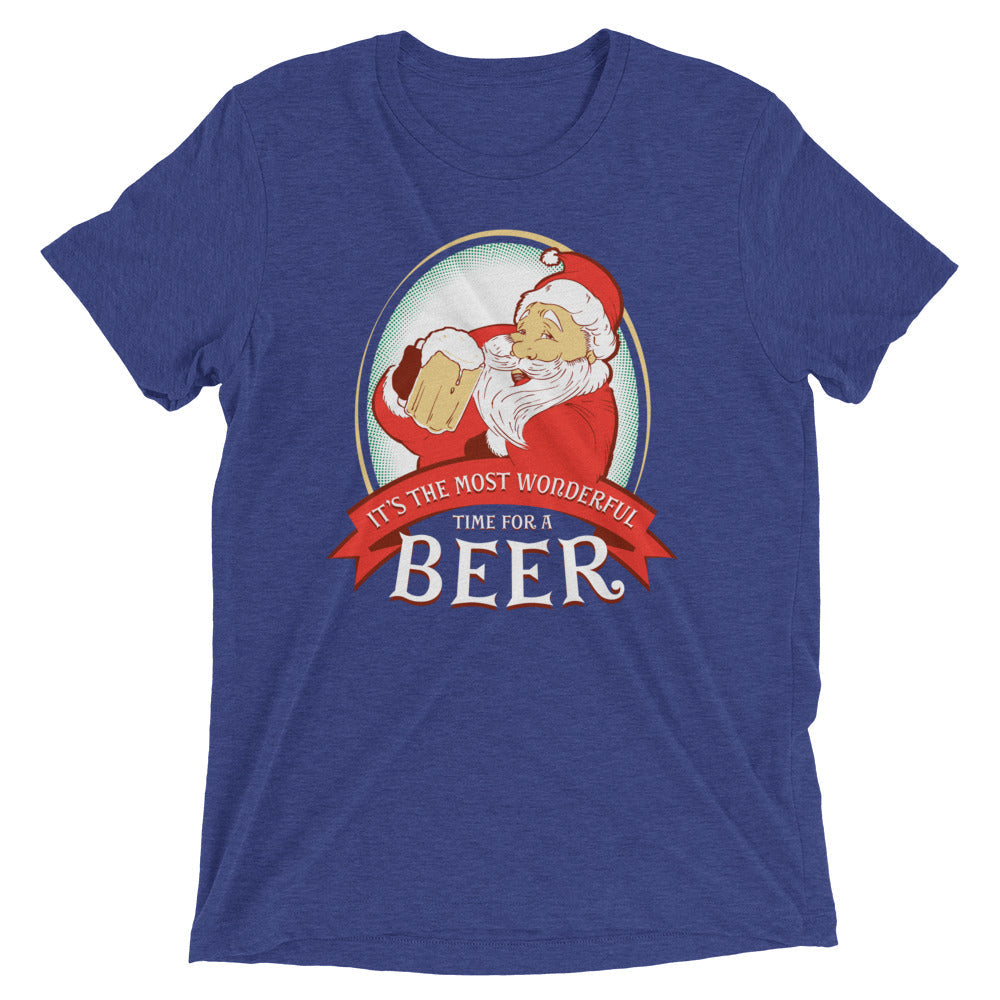 It's the Most Wonderful Time Men's Tri-Blend Tee Hoodie, Sweatshirt | CoreVibeTees.com (Image 4)