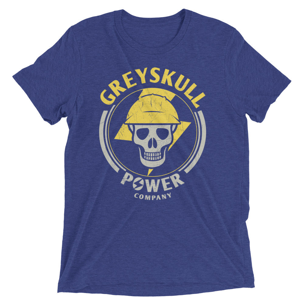 Greyskull Power Company Men's Tri-Blend Tee Hoodie, Sweatshirt | CoreVibeTees.com (Image 3)