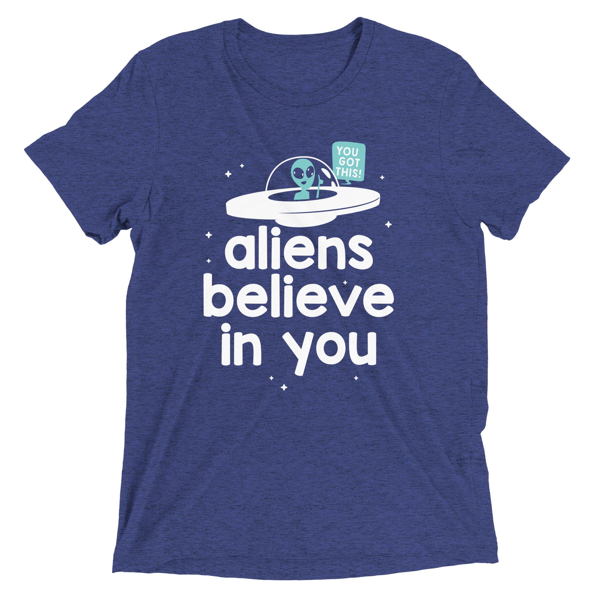 Aliens Believe In You Men's Tri-Blend Tee Hoodie, Sweatshirt | CoreVibeTees.com (Image 5)