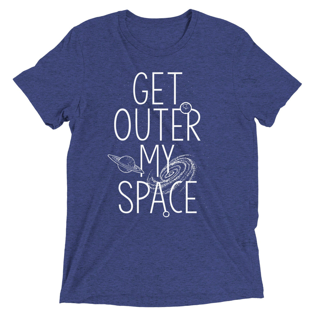 Get Outer My Space Men's Tri-Blend Tee Hoodie, Sweatshirt | CoreVibeTees.com (Image 1)