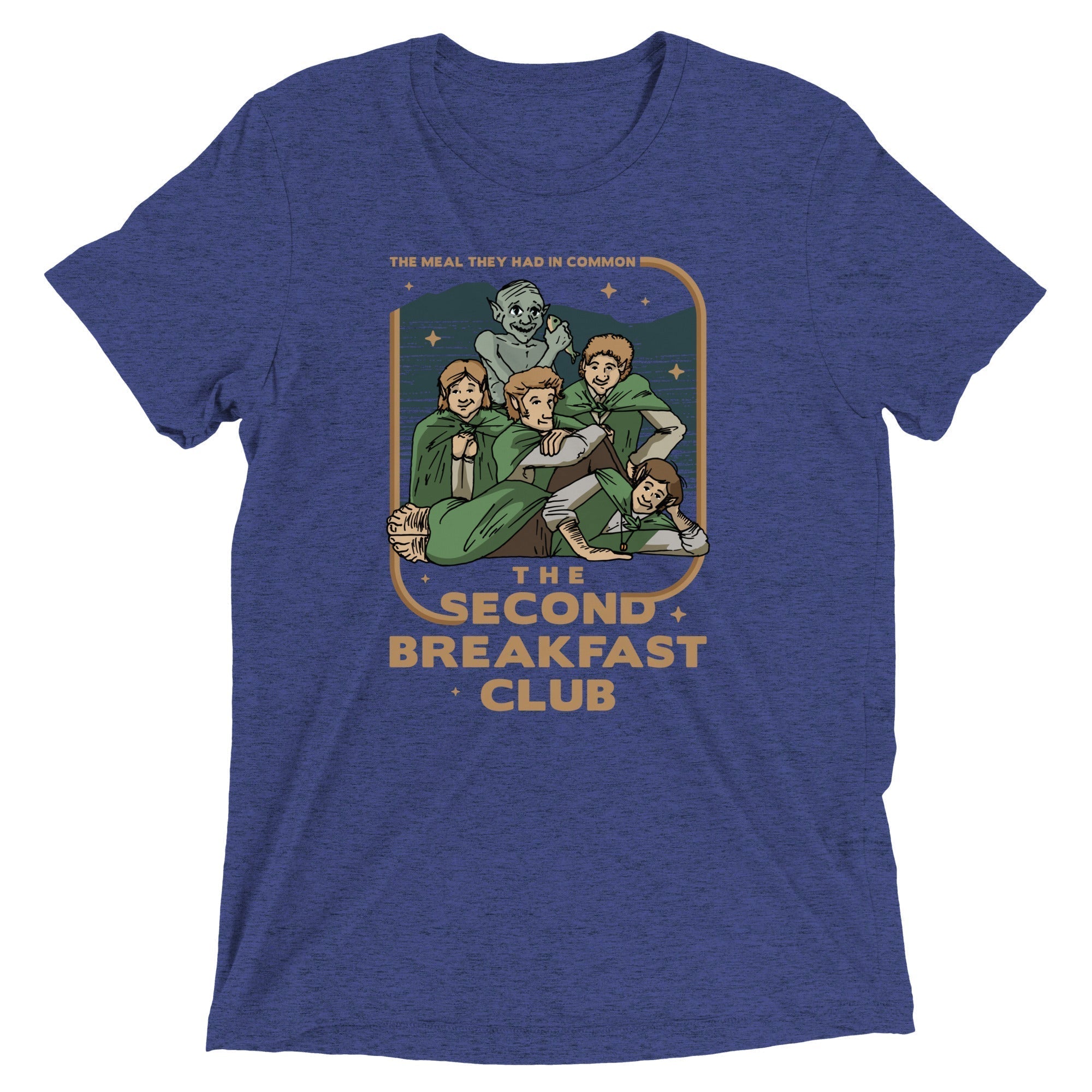 The Second Breakfast Club Men's Tri-Blend Tee Hoodie, Sweatshirt | CoreVibeTees.com (Image 1)
