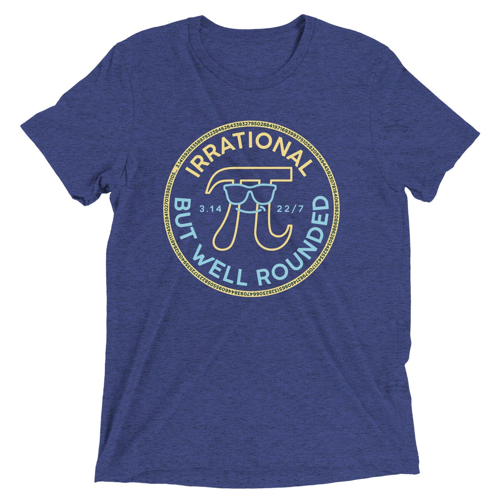 Irrational But Well Rounded Men's Tri-Blend Tee Hoodie, Sweatshirt | CoreVibeTees.com (Image 1)