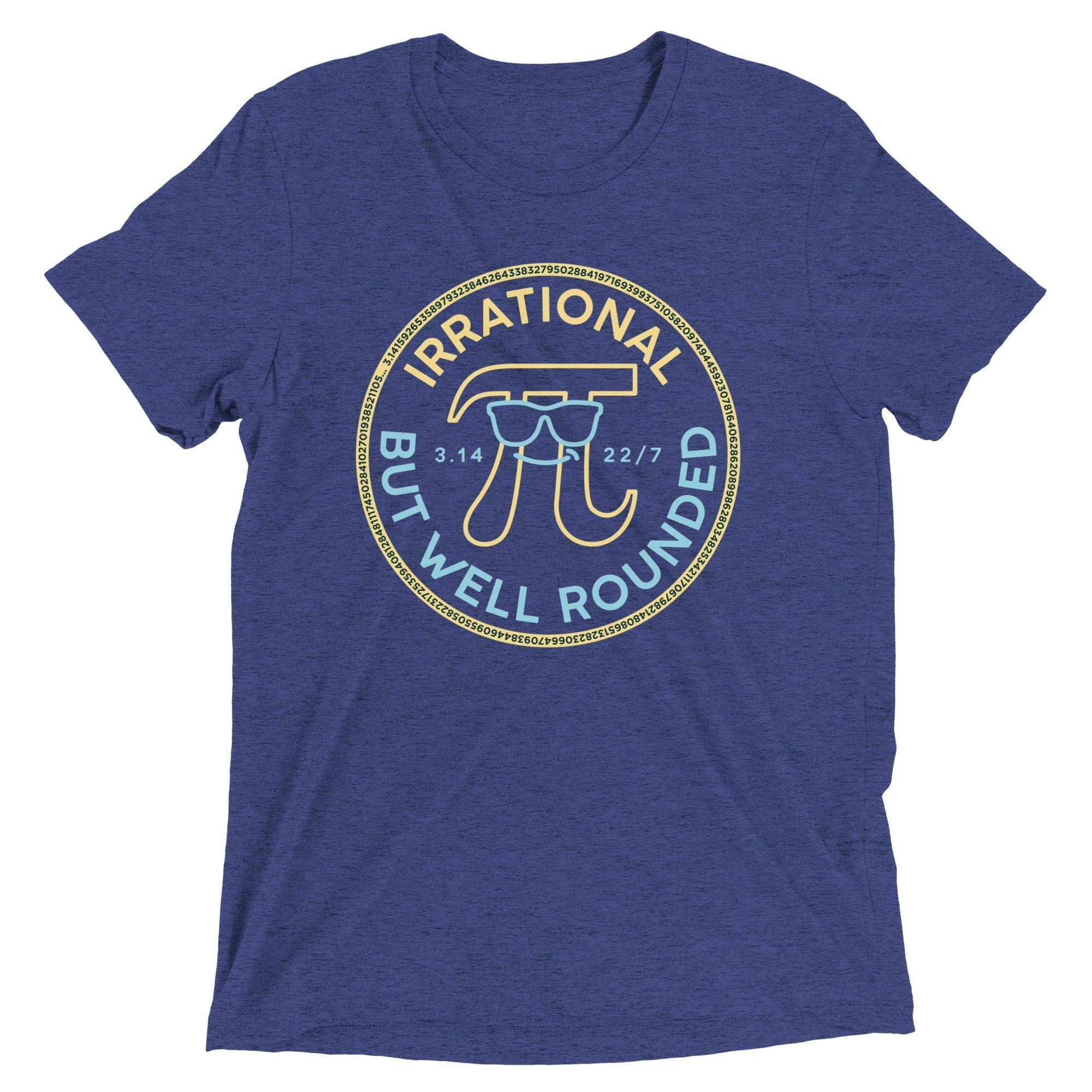 Irrational But Well Rounded Men's Tri-Blend Tee Hoodie, Sweatshirt | CoreVibeTees.com (Image 1)
