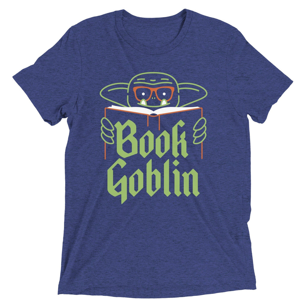 Book Goblin Men's Tri-Blend Tee Hoodie, Sweatshirt | CoreVibeTees.com (Image 1)