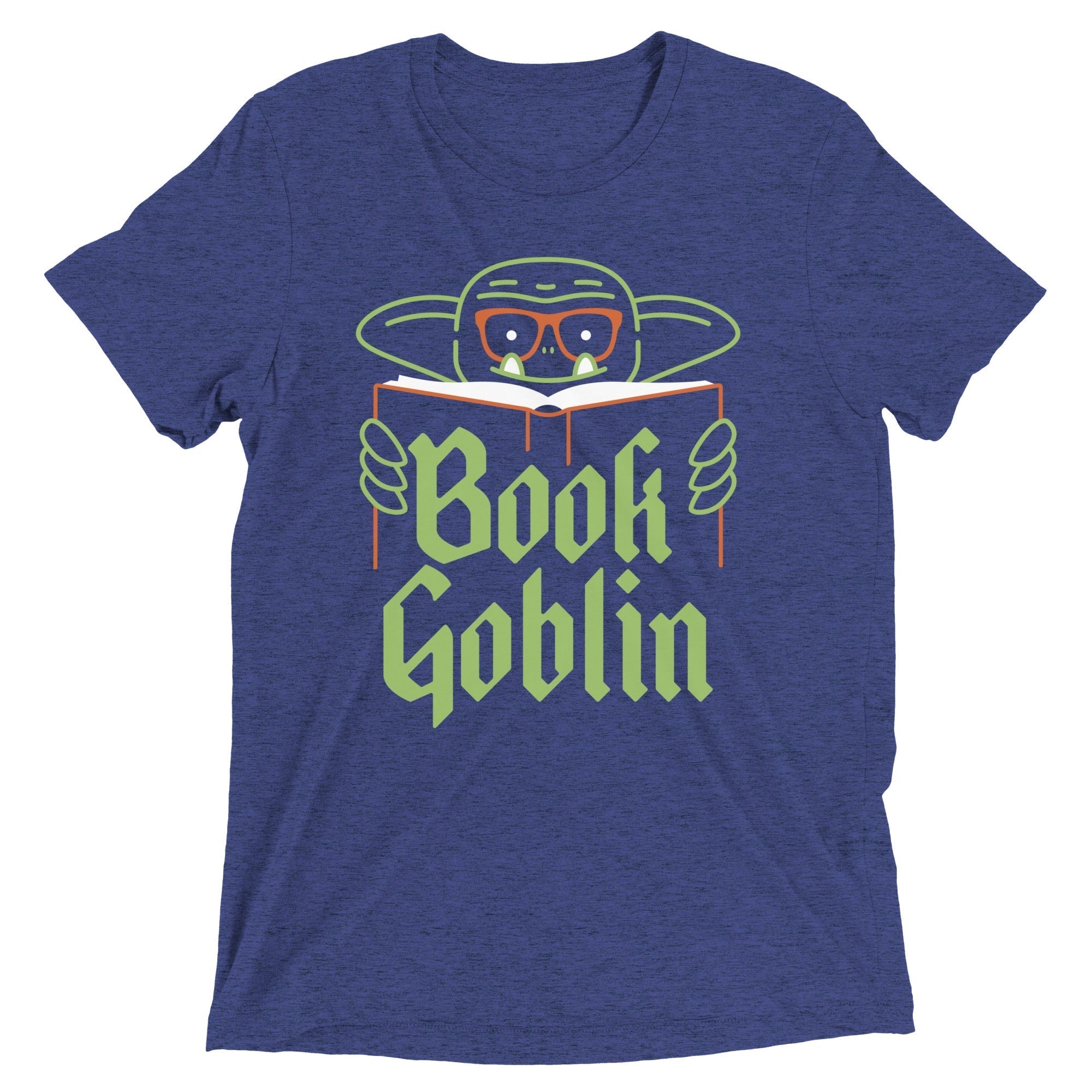 Book Goblin Men's Tri-Blend Tee Hoodie, Sweatshirt | CoreVibeTees.com (Image 1)