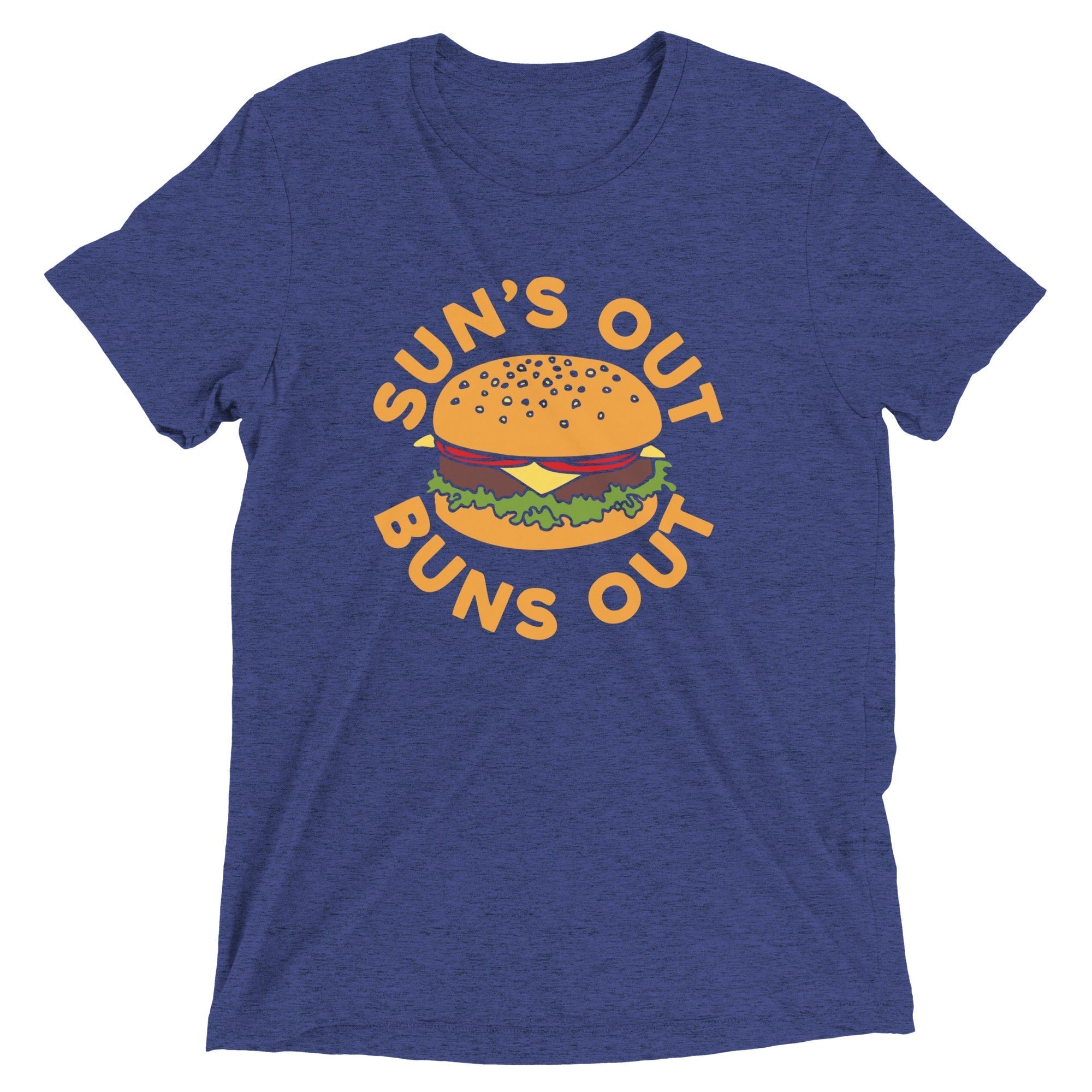 Sun's Out Buns Out Men's Tri-Blend Tee Hoodie, Sweatshirt | CoreVibeTees.com (Image 3)
