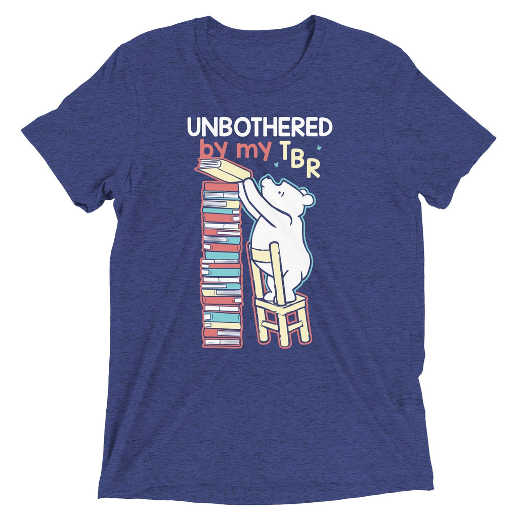 Unbothered By My TBR Men's Tri-Blend Tee Hoodie, Sweatshirt | CoreVibeTees.com (Image 3)