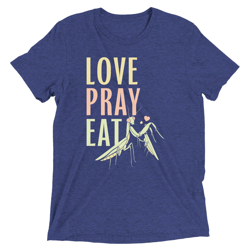 Love Pray Eat Men's Tri-Blend Tee Hoodie, Sweatshirt | CoreVibeTees.com (Image 2)