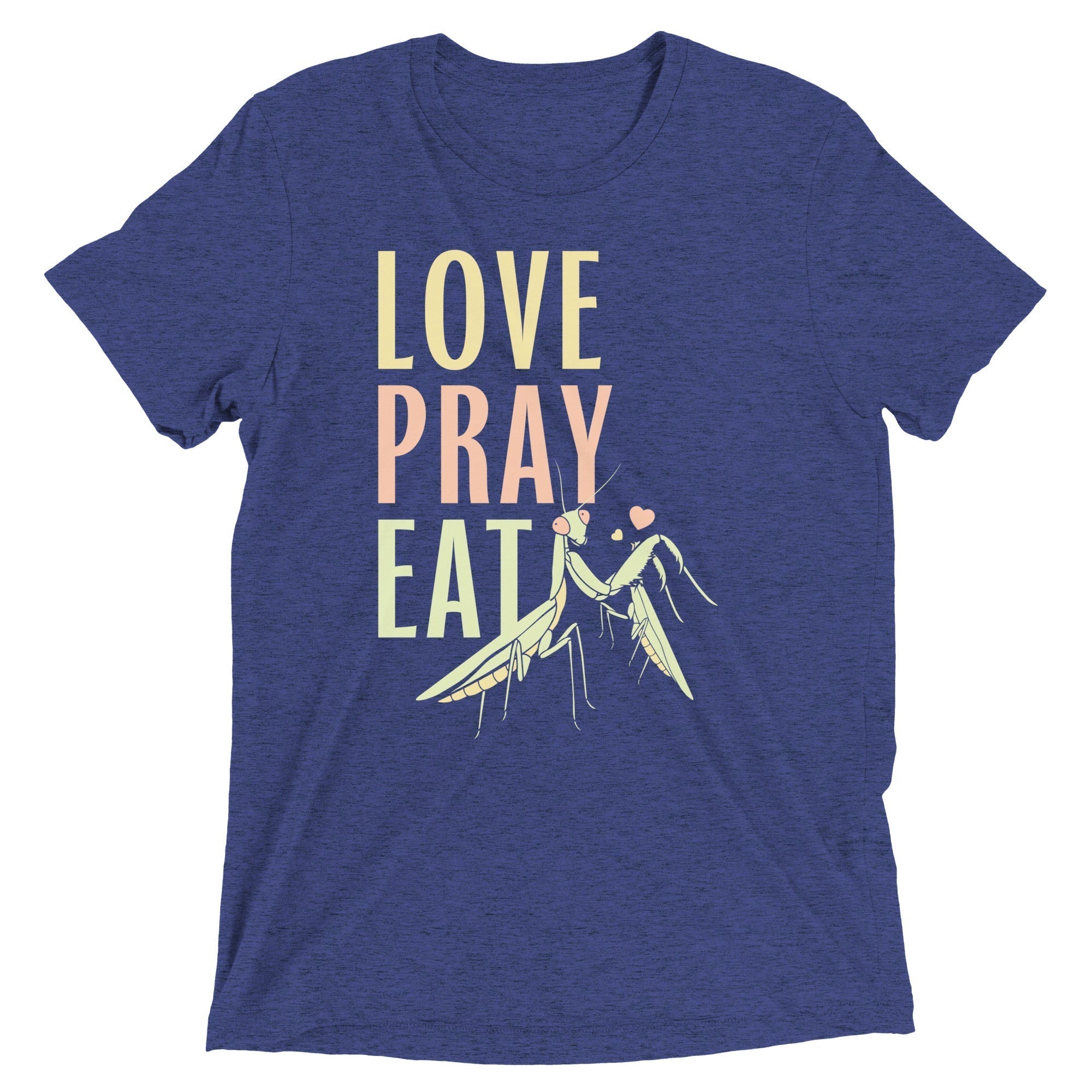 Love Pray Eat Men's Tri-Blend Tee Hoodie, Sweatshirt | CoreVibeTees.com (Image 2)