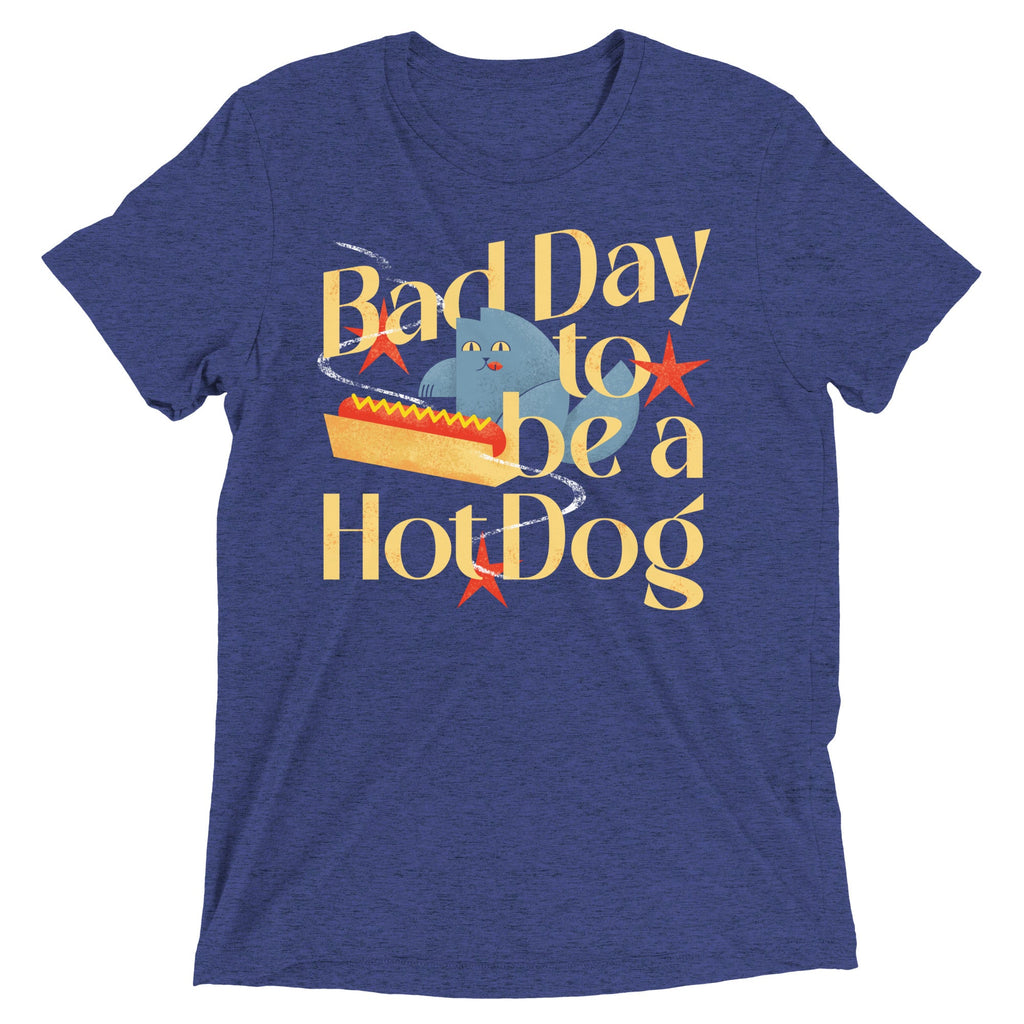 Bad Day To Be A Hot Dog Men's Tri-Blend Tee