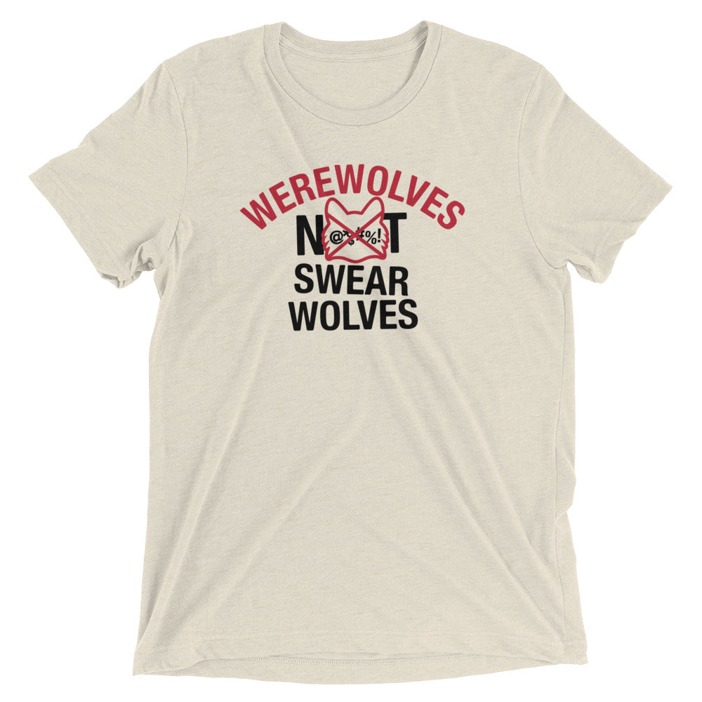Werewolves Not Swearwolves Men's Tri-Blend Tee Hoodie, Sweatshirt | CoreVibeTees.com (Image 2)