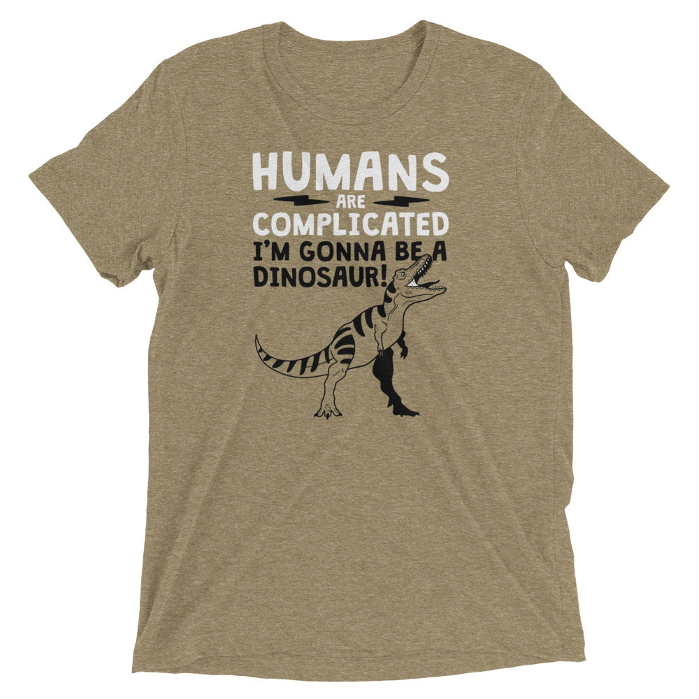 Humans Are Complicated Men's Tri-Blend Tee Hoodie, Sweatshirt | CoreVibeTees.com (Image 4)